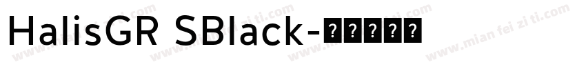 HalisGR SBlack字体转换